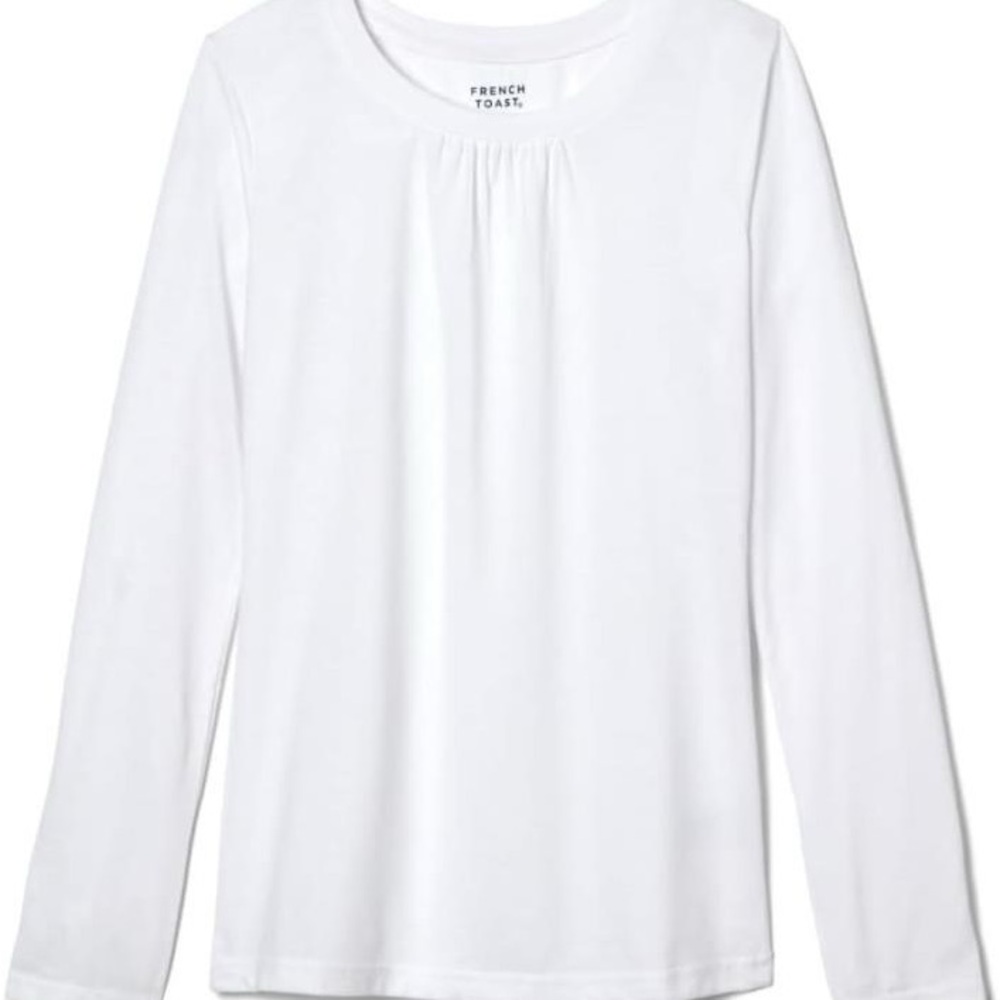 French Toast Kids Classic White Long Sleeve Tee Size XS (NEW OPEN BOX) NeverWorn